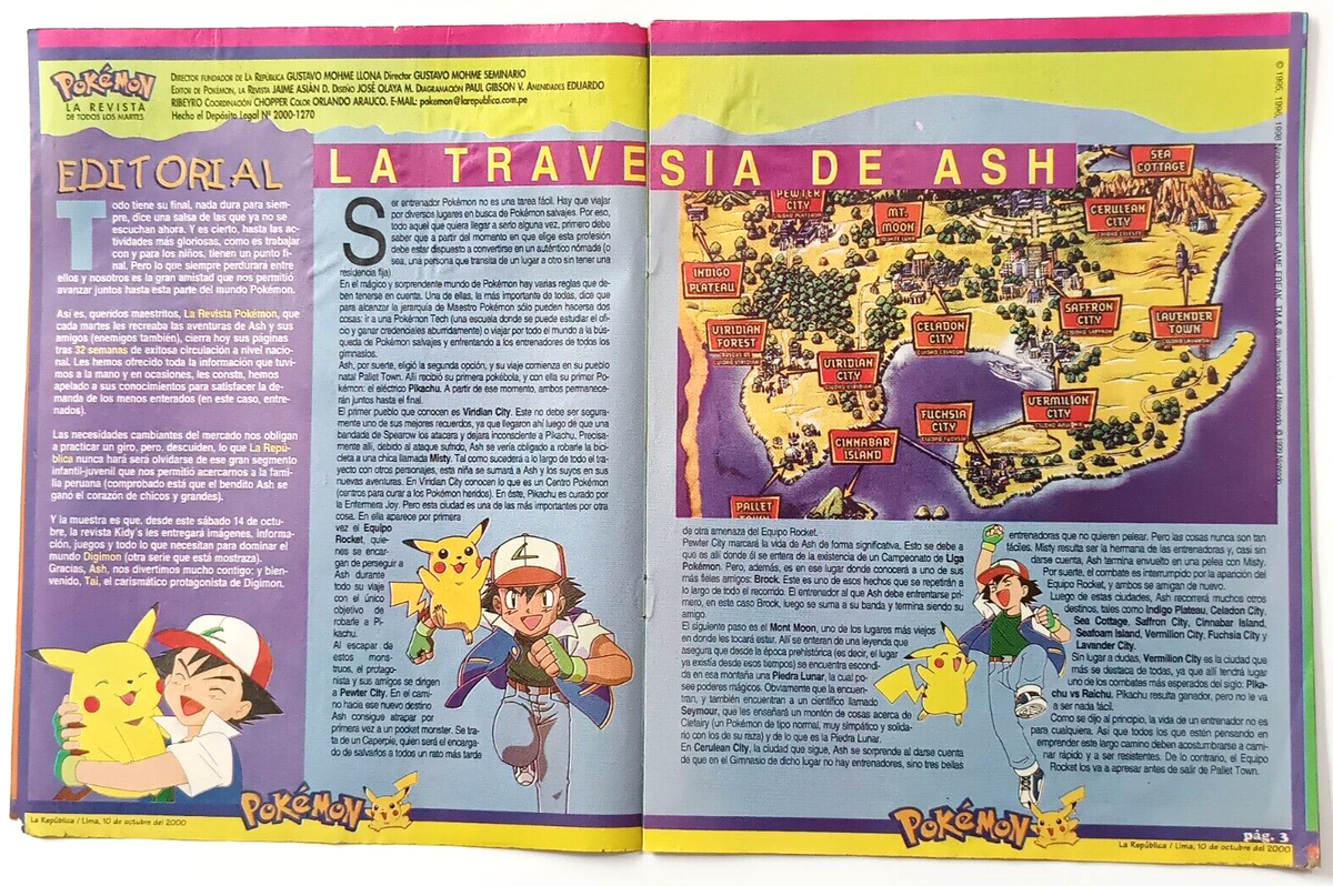 2000 POKEMON Vintage Magazine #32 ASH & PIKACHU Special Edition