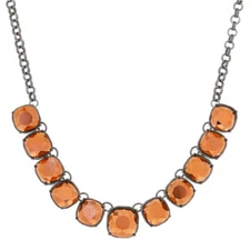 KIRKS FOLLY DAZZLE ME NECKLACE   midnight / gunmetal