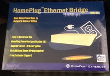 SEALED - Gigafast HomePlug Ethernet Bridge PE902-EBx - NEW