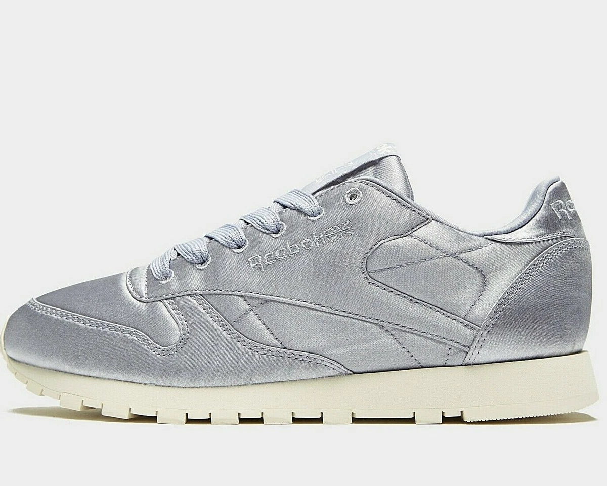 Reebok classic leather silver sale