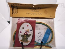 Vintage New Old Stock Clown Juggling Balls Quilling Kit 