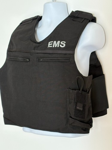 SECOND CHANCE Standard Tactical Armor Carrier Side Open M/L EMS Reflexive Black - Bild 3 von 13