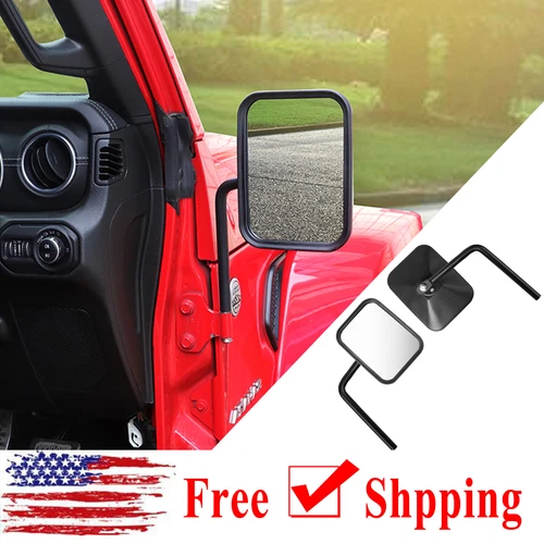 2PCS Advanced Side Rear View Mirrors For Wrangler JL JK JT 4XE 07-18 2/4 Door