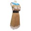 X-E3-4 Ladies Pocahontas Native American Indian Tribal Wild West Party Costume E - Foto 10