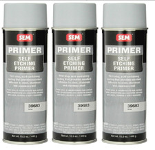 Sem 39683 Grey Self Etching Primer - 15.5 Oz. 3 Pack Sem 39683 Grey Self Etching Primer - 15.5 Oz. 3 Pack