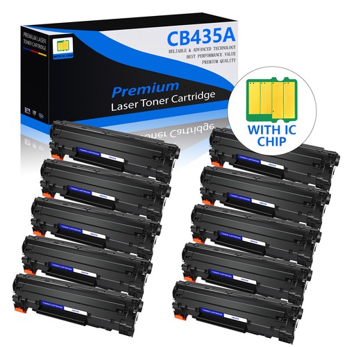 1X 35A Cb435A Cartouches De Toner Remplacement Compatible Pour Hp Laserjet P1005 P1006 P1007