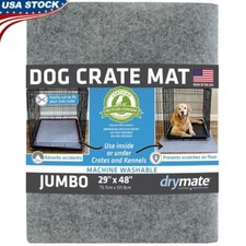 Absorbent Dog Crate Mat Waterproof Non-Slip Kennel Pad Reusable Puppy Training
