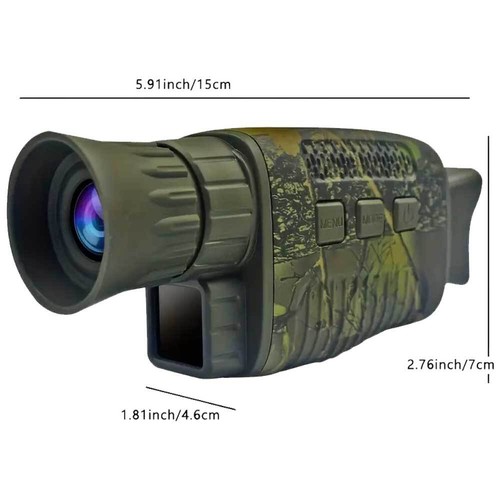 4K HD IR Night Vision Monocular Goggle Hunting 5X Digital Zoom Day/Night Camera - Picture 17 of 21