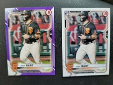 2021 Bowman Joey Bart Purple #/250, 1991 Redux, Base Paper