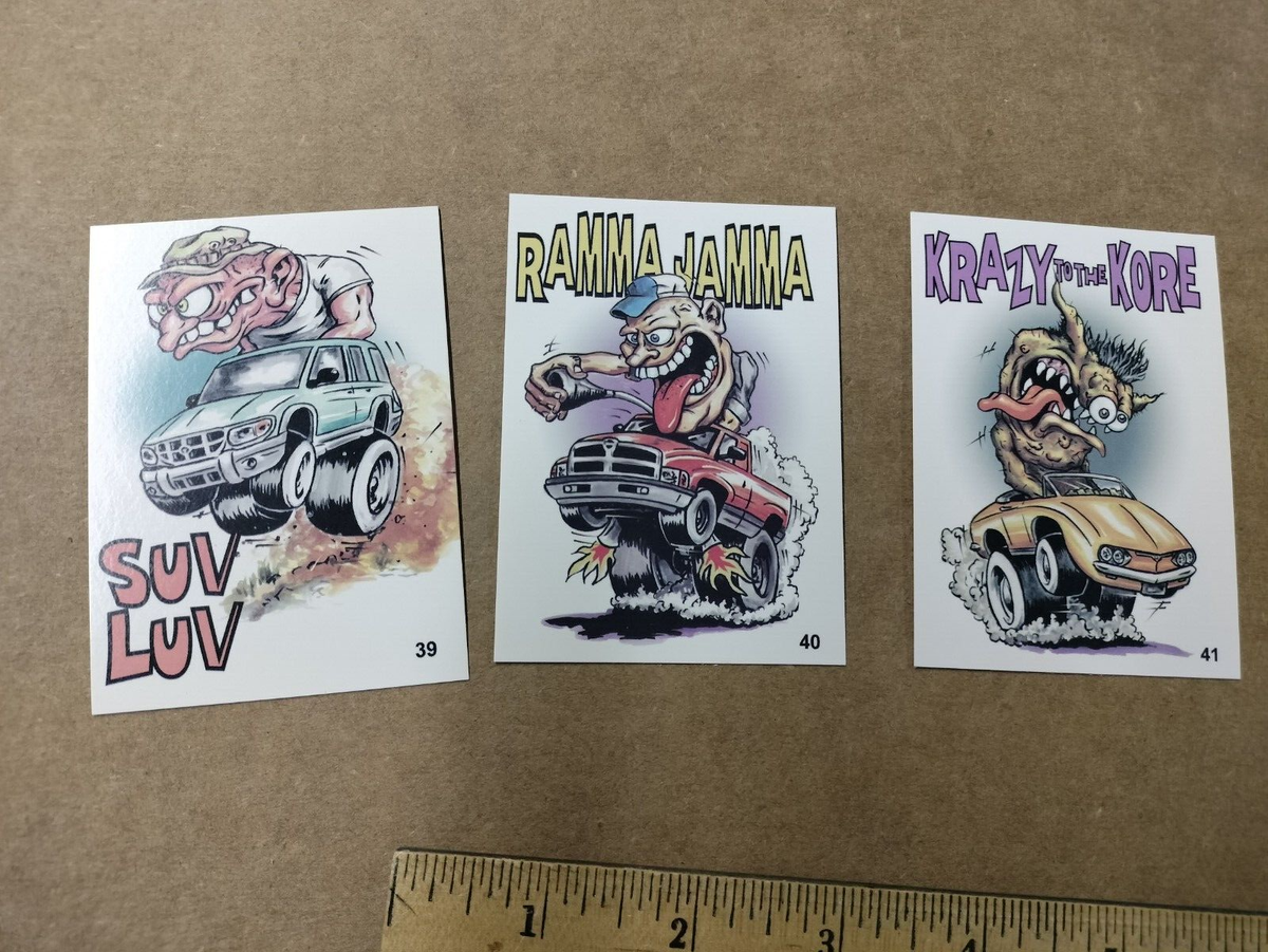 Hot Rod Super Freaks 1999 rare full Card Set Odd Rods Rat Fink