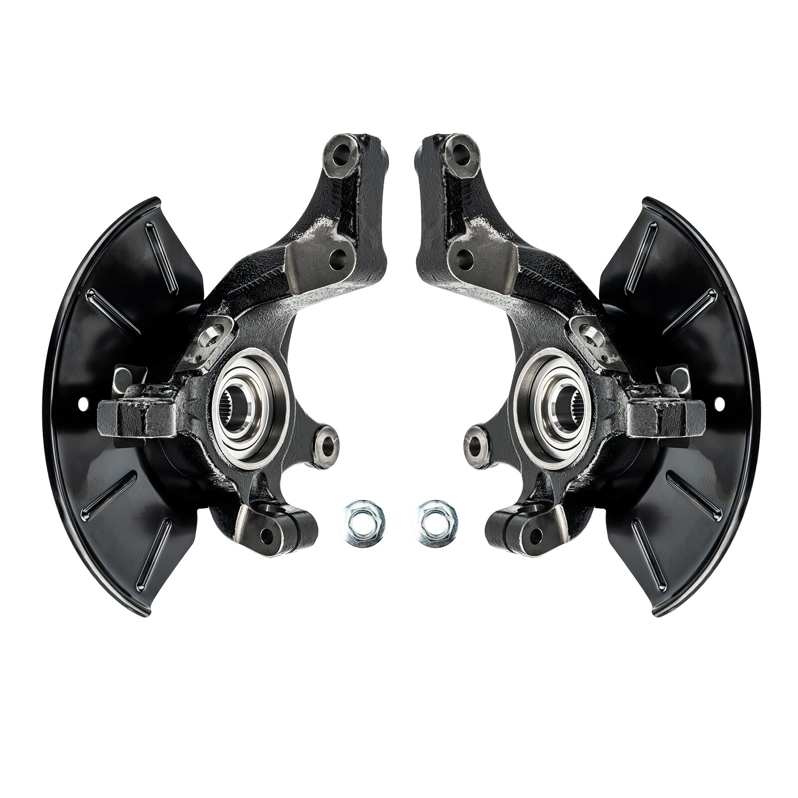 Pair Front Knuckle & Wheel Hub Bearing for 2005-2012 Ford Escape Tribute Mariner