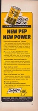 Casite Fuel Treatment Hastings Mich 1958 Vintage Print Ad More Pep More Power