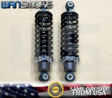 Pair Rear Coilover Shock Spring Hot Rod Set 250 LBS+ Solid Bushing Hat Universal