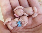 silicone baby doll making mold ,3D baby mold ,3D mini Twins baby mold