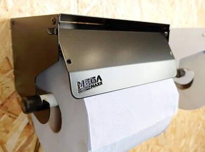 MEGAMAXX Blau Rollenhalter Schwerlast Aufbewahrung Papier Handtuch Spender Reinigungszubehör Wand