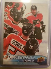 2016-17 UD Canvas Jakub Voracek Philadelphia Flyers #C62 Hockey Card