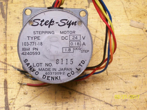 SANYO DENKI STEP-SYN STEPPING MOTOR TYPE 103-771-18 , 4240593