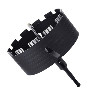 6.3 inch / 160mm Dry Diamond Core Drill Bit with SDS Plus Adapter, Concrete Core