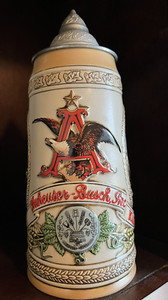 Limited Edition Ceramarte Budweiser Beer Stein, Anheuser-Busch “H" Series #73564