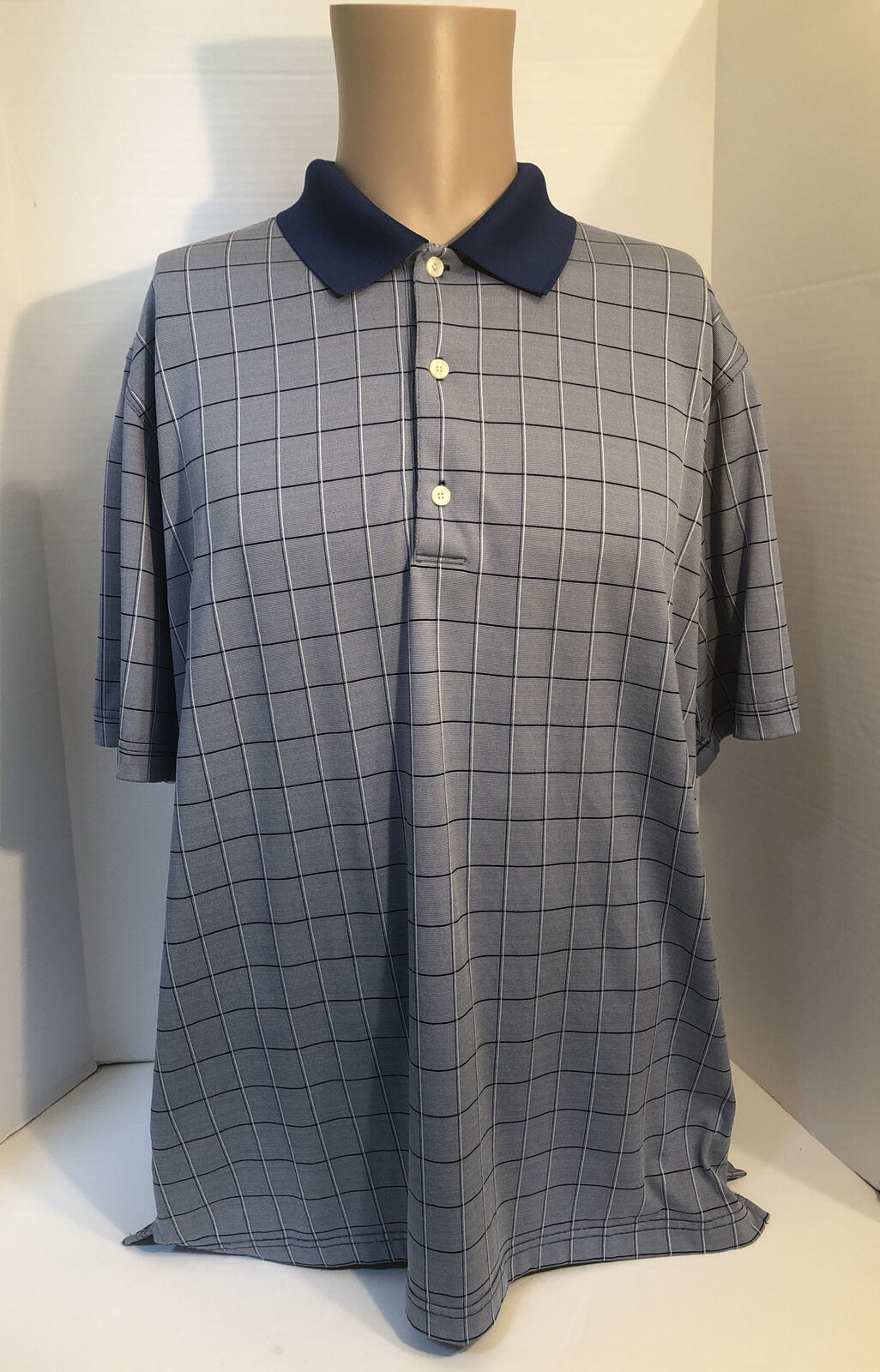 Greg Norman Mens Large Blue Polo Shirt - image 1