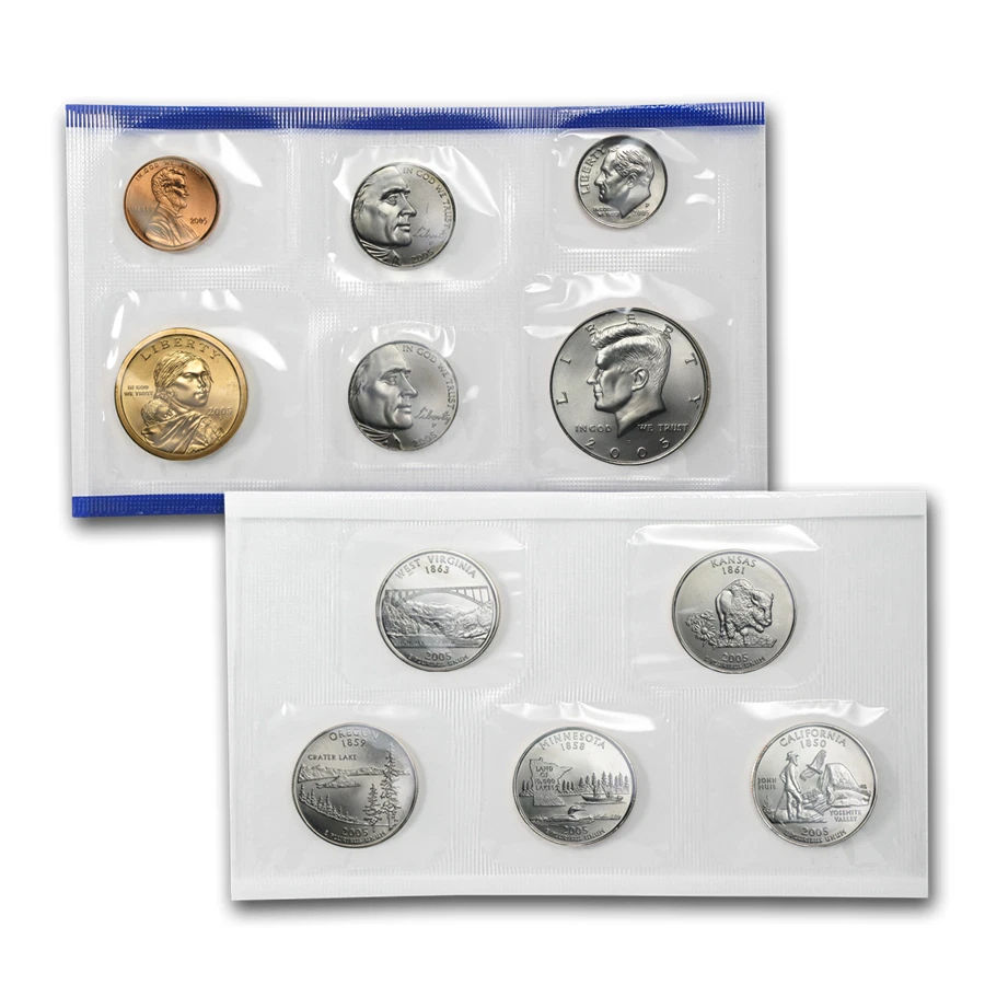 2005 United States US Mint 22 Coin P & D Uncirculated Coin Set Westward Journey - Image 2 of 3