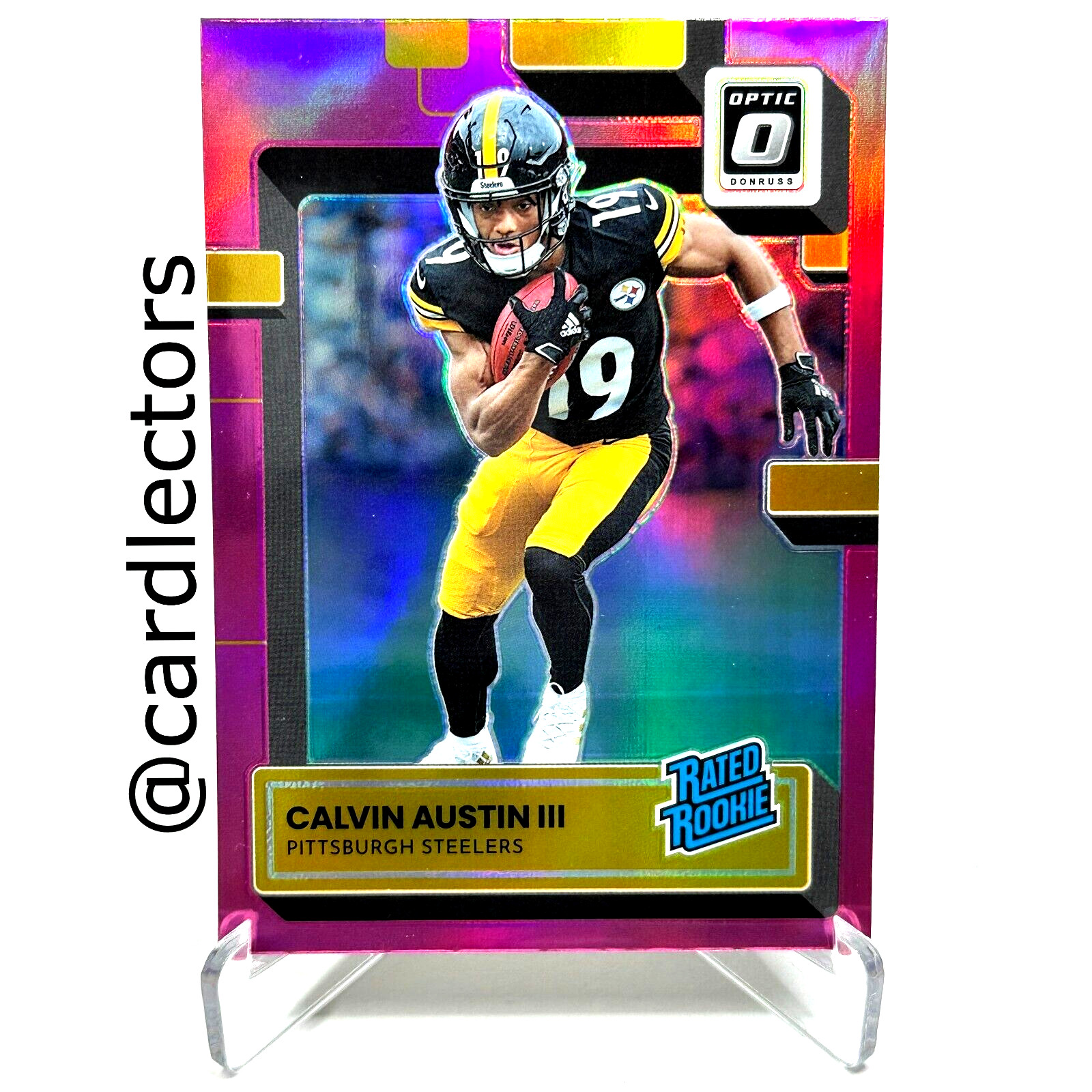 2022 Panini Donruss Optic CALVIN AUSTIN III #236 RC Pink Holo PRIZM SP STEELERS