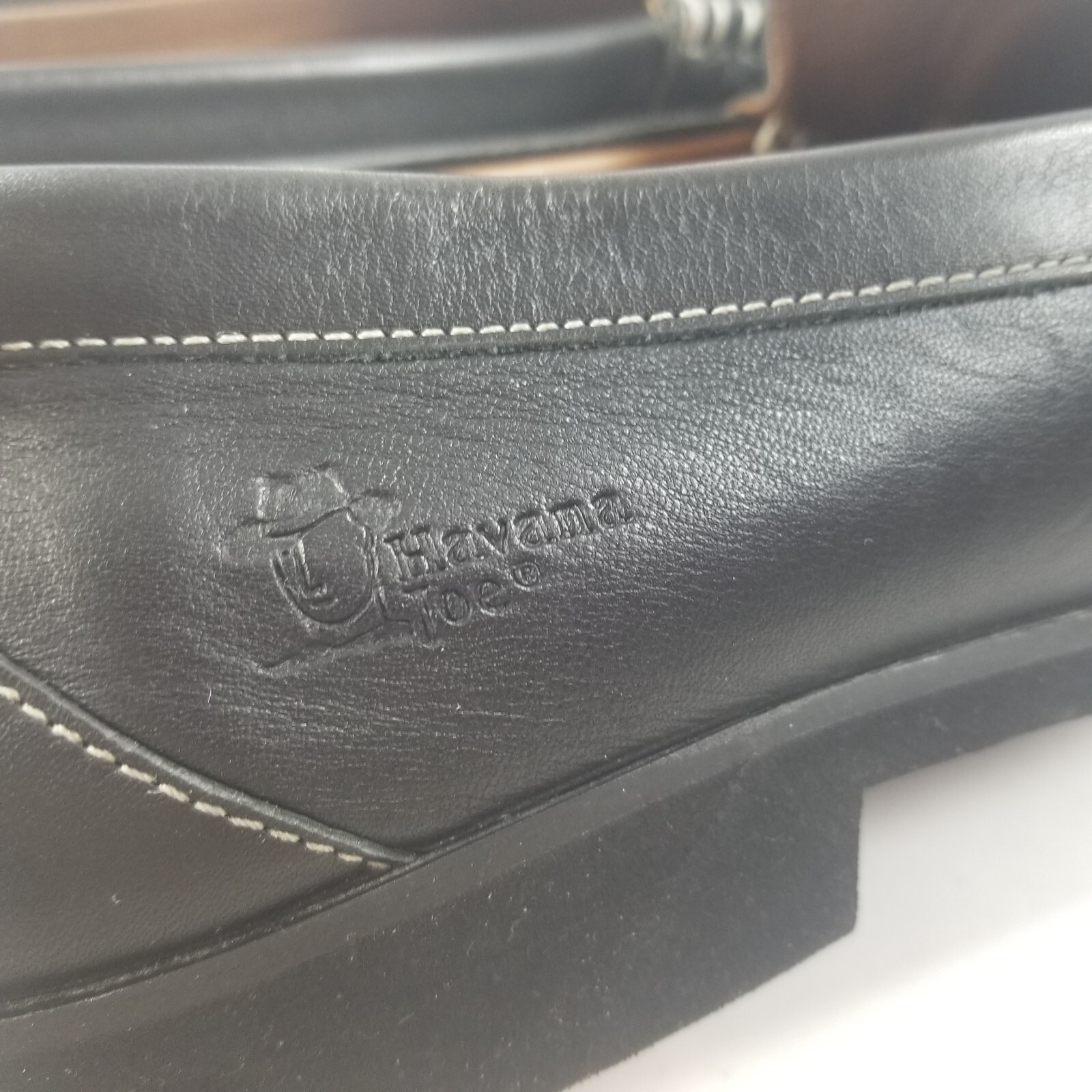 SAOLA Scarpe Havana Joe in pelle nera taglia 44 mocassini slip on