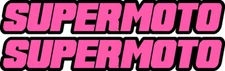 Pink Supermoto Swingarm Airbox Number Plate Decals Stickers graphics DRZ KTM