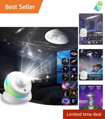 Upgraded Galaxy Star Projector Night Light 13-in-1 Planetarium Nebula Sky Decor