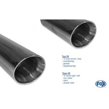 FOX Duplex Sportauspuff Mazda CX5 KE GH 2.0l 2.5l 2.2l D rechts links je 1x100mm