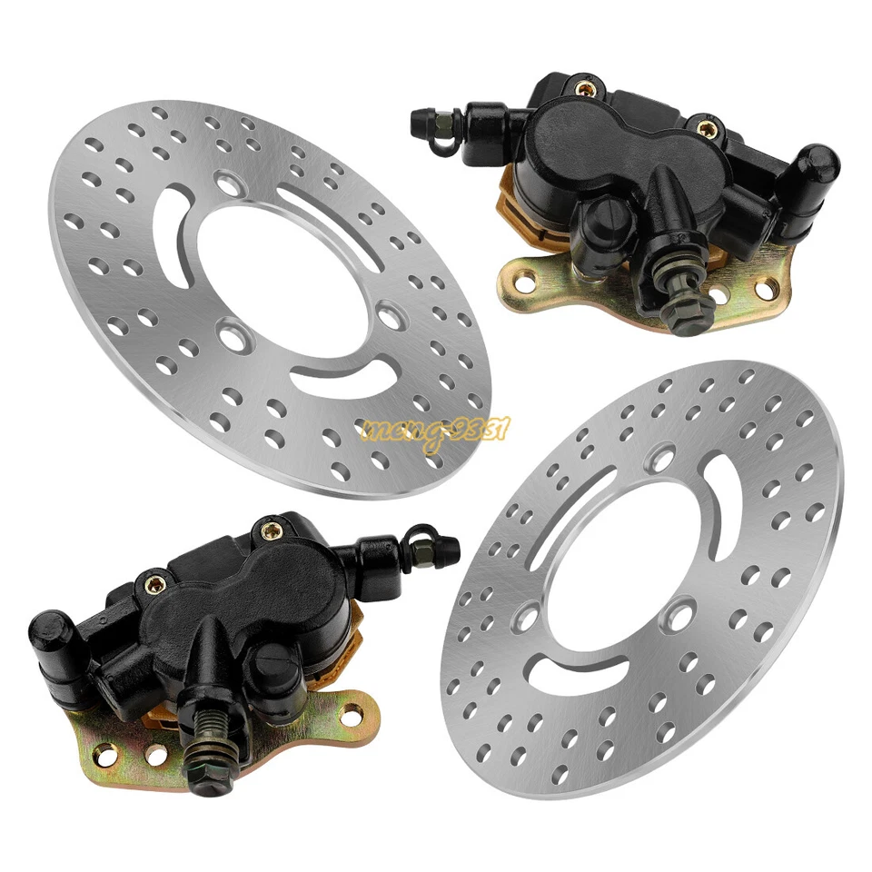 Front Brake Calipers & Disc Rotors for Kawasaki Bayou 300 400 KLF300 KLF400 4x4 - Изображение 4 из 4