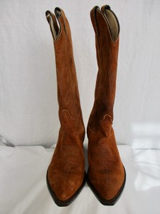 justin suede cowboy boots
