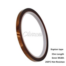 6mm Tape 33m 100ft BGA High Temperature Heat Resistant Polyimide