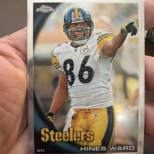 2010 TOPPS CHROME #C55 HINES WARD PITTSBURGH STEELERS