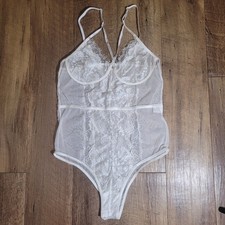 Lace Lingerie Teddy White NWOTS Medium/P15