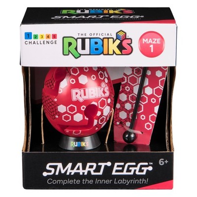 Rubiks Smart Egg 3D-Labyrinth Puzzle Labyrinth Neuheit herausfordernder Brainteaser rot