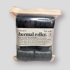 Kitsch Ceramic Thermal Hair Rollers 8 Count 3 Sizes Self-Gripping Volume & Curl