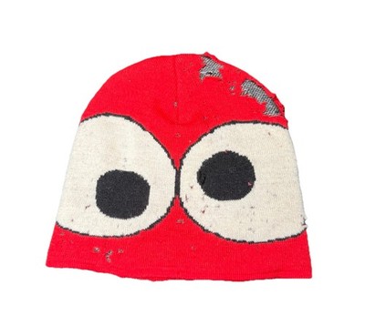 Rare Kangol X Alife Beanie Hat Red White ORIGINAL Thrashed