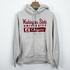 Vtg Champion Reverse Weave Hoodie Mens L WSU Washington State University Cougars