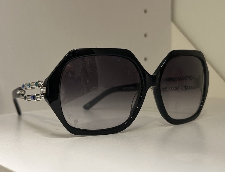 Brighton Handmade Sunglasses Hexagonal Frames Wit… - image 1