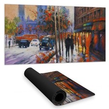 Begin Home Decor C1DM1531H9ARE7 16 x 32 in. City by Fall Blue Desk Mat - Bedr...