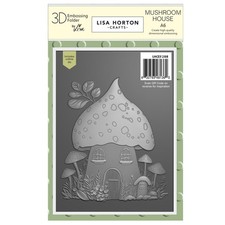 Lisa Horton Crafts A6 Embossing Folder And Die-Mushroom House