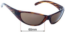 SFx Replacement Sunglass Lenses fits Von Zipper Modge - 60mm Wide