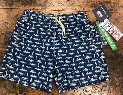 MC2 SAINT BARTH BLUE SWIM BOXER BRIEFS WITH PORSCHE
