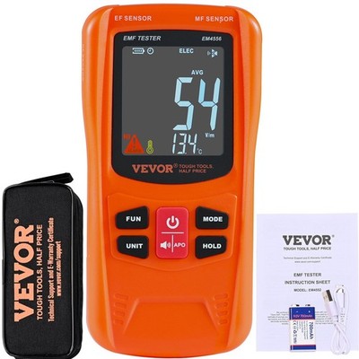 Compact EMF Tester 5Hz-6GHz 3-in-1 Rechargeable LCD Radiation