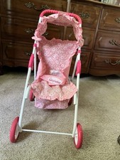 La Nina Cochecito De Muñecas Carlota XL Plegable – 48x86x83 Cm, Incluye Bolsa Y Cesto, Para Muñecas De 36 A 52 Cm