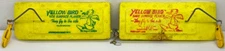 Vintage Yellow Bird Side Surface Planer Boards Port Left & Starboard Right PAIR
