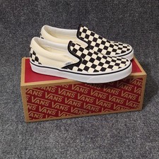 VANS Classic Slip-On Canvas Shoes Men's 6 / Women's 7.5 Black White Checkerboard