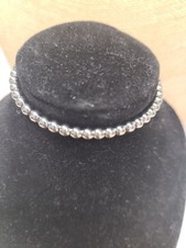 Louise Carter Caicos Beaded Bracelet Silver 4mm