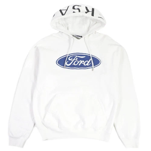 Maglione con cappuccio VERSACE Ford 19AW logo ricamo bianco S senza scatola usatoo+